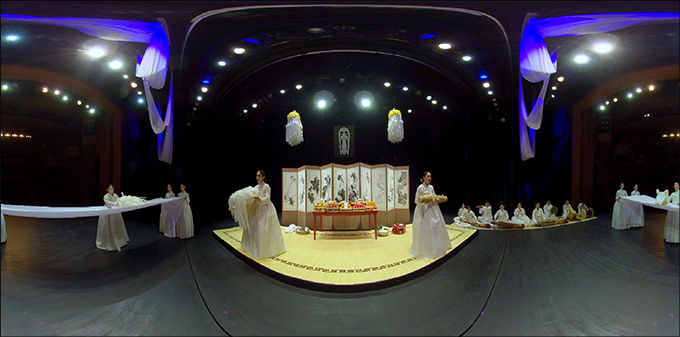 남도국악원 - 씻김굿 VR 영상모습