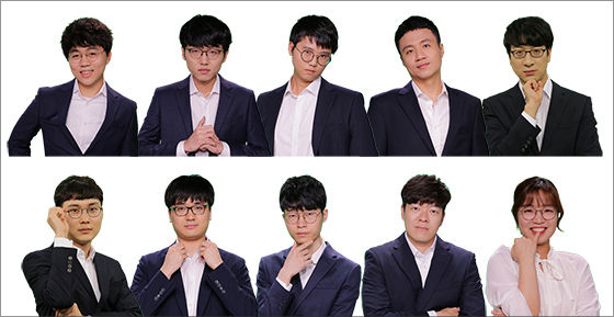 올스타전에 출전하는 10인의 바둑선수