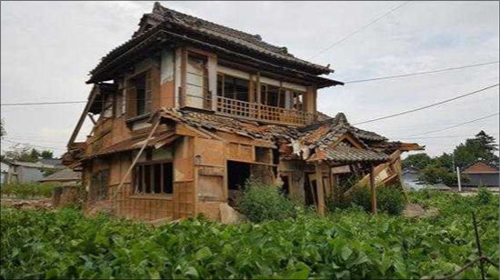 일제강점기에 화호리 마을에서 대규모 농장을 경영했던 일본인 농장주 다우에가 살던 가옥 (광복 뒤 화호우체국, 현재 없어짐, 전북지방우정청 제공)