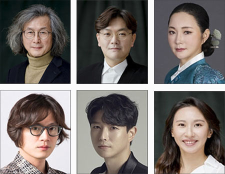 예술감독ㆍ해설 김성진, 지휘 이승훤, 정오의 협연 김지숙, 정오의 3분 ‘무당의 춤' 작곡 이고운, 정오의 스타 배두훈, 정오의 앙상블 ‘봄술’ 작곡 양승환(왼쪽부터 시계방향)