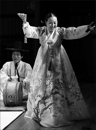 정순임 명창의 공연 모습