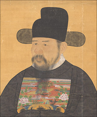 <이항복 위성공신 초상>(부분), 조선 18세기 중반, 비단에 색, 156.3✕86.2cm, 국립중앙박물관