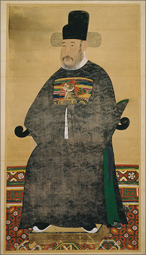 <조경 초상>, 조선 17-18세기, 비단에 색, 165.5×90cm, 국립중앙박물관