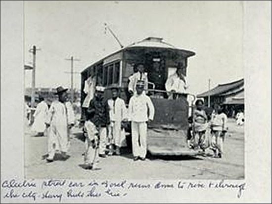 1899년 도입 대한제국기를 달렸던 전차, 한국전력공사 전기박물관 제공