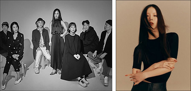 이날치 ‘들썩들썩 수궁가’(왼쪽) / 림 킴 ‘융/용’