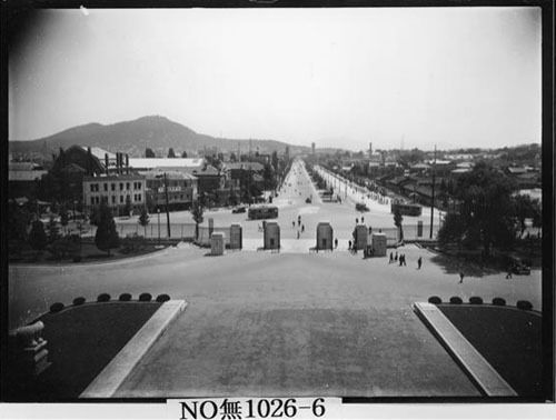1930년대 의정부터를 총독부청사(현 경복궁 내)에서 바라본 모습