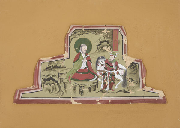 김혜리, 통도사 영산전 포벽(通度寺 靈山殿 包壁), 53×72cm, 토벽채색, 2018