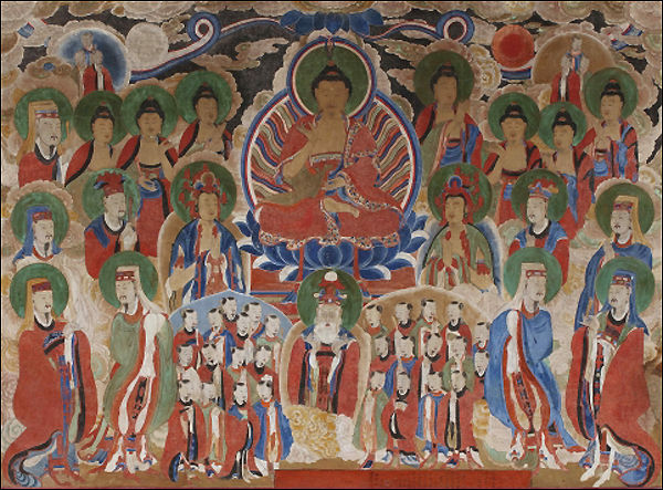 순천 송광사 치성광여래도, 102×141cm(화폭 기준), 질 : 비단바탕에 채색, 조성화승 : 향호묘영(香湖妙英)