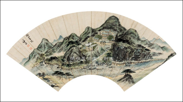 '도산서원도', 정선 필, 21.2×56.3cm, 간송미술문화재단