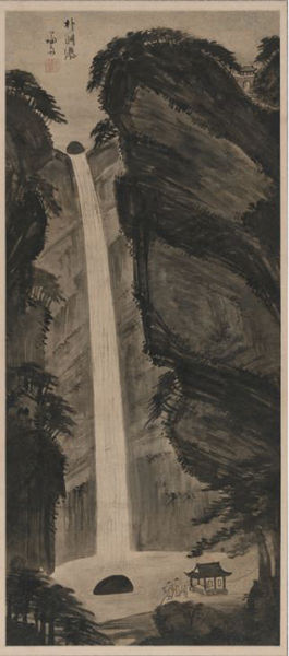 정선 <박연폭포>, 종이에 수묵, 119.7cmx52.2cm 개인소장