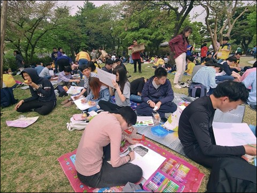 2019년 4월 국립민속박물관에서 열린 제33회 서울발달장애인사생대회 공모전
