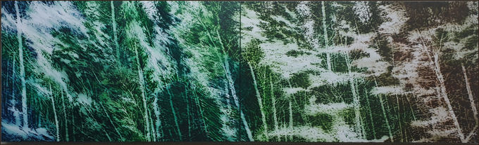 김건일, 잊고 잊혀지고 지우고, 2020, oil on canvas, 97x324cm
