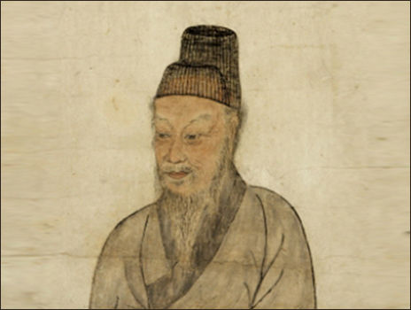 추사 김정희 자화상, 종이에 담채, 32×23.5㎝, 선문대박물관 소장