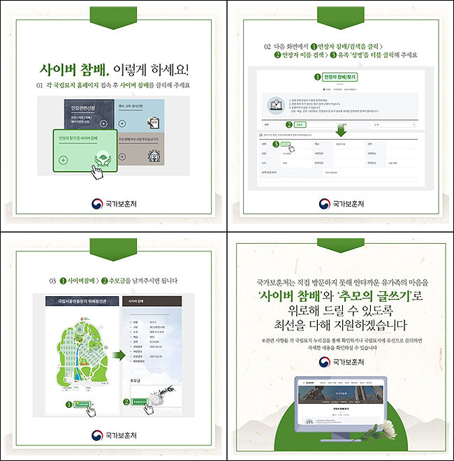 사이버 참배서비스 안내