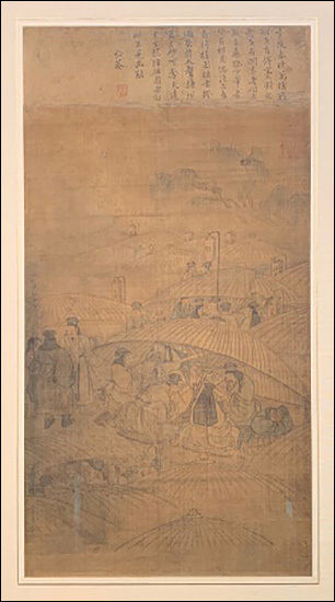 김홍도의 '공원춘효도(貢院春曉圖)'