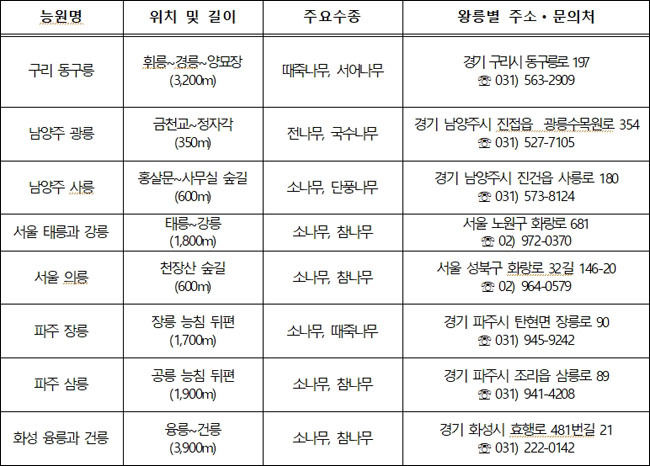 숲길 개방 위치