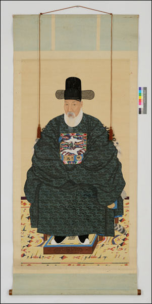 보물 제1477-3호 채제공 초상 흑단령포본