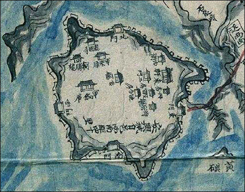 1872년 지방지도(안흥진성 확대)