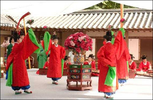 연경당 진작례 –가인전목단(佳人剪牧丹)