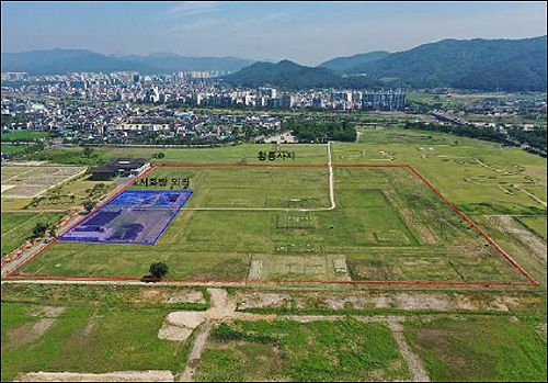경주 황룡사터(사적 제6호) 조사구역 전경