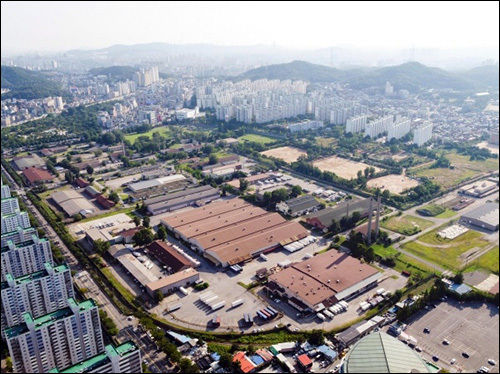 주한미군 기지로 사용됐다가 반환된 인천부평 ‘캠프마켓’ 전경.(인천시 제공)