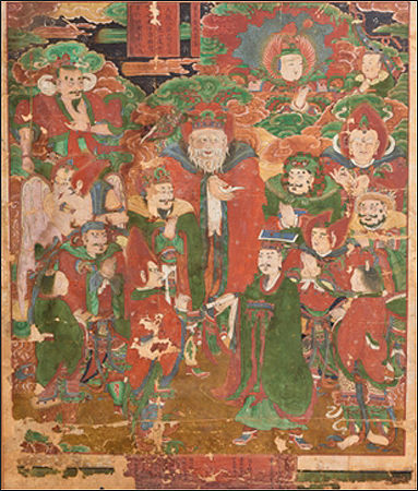 운흥사 천룡탱화(조선,1755), 강원도유형문화재 제138호, 월정사성보박물관
