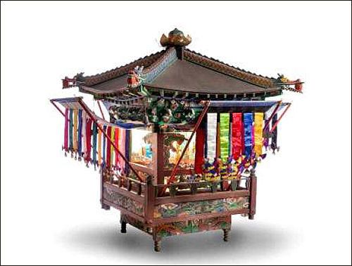 ‘아기부처 연’, 1980년, 130×140㎝, 연등회보존위원회 소장