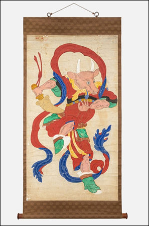 십이지 번(축신) 十二支幡(丑神), 19세기 말 ~ 20세기 초, 통도사성보박물
