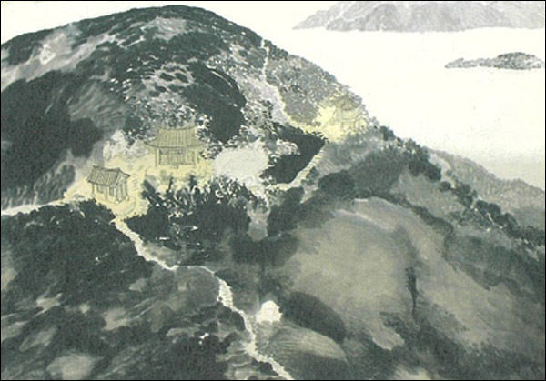 신혜순, 다산초당, 2004, 한지에 수묵, 148×212cm