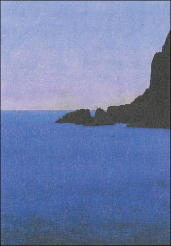 김보희, In between, 2005, 한지에 수묵과 채색, 200×140cm