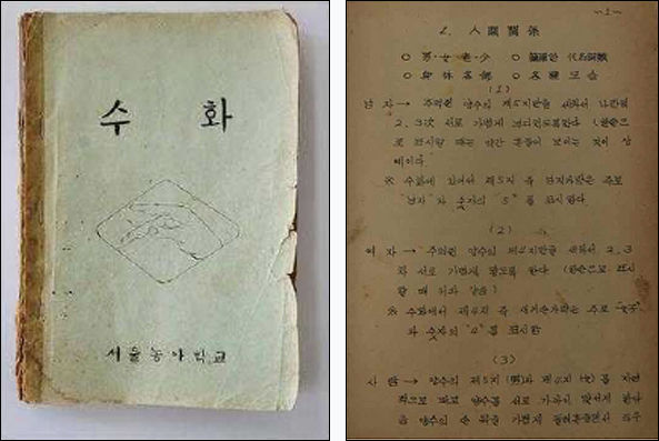 「한국수어교재 《수화》」