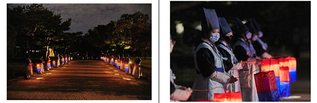 제6회 궁중문화축전 자원활동가 ‘랜선 궁둥이’ 활동모습(한국문화재재단 제공)