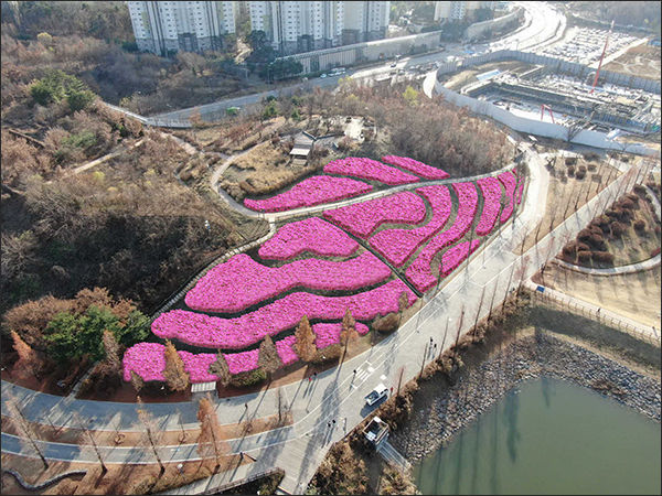 철쭉동산 조성 계획도