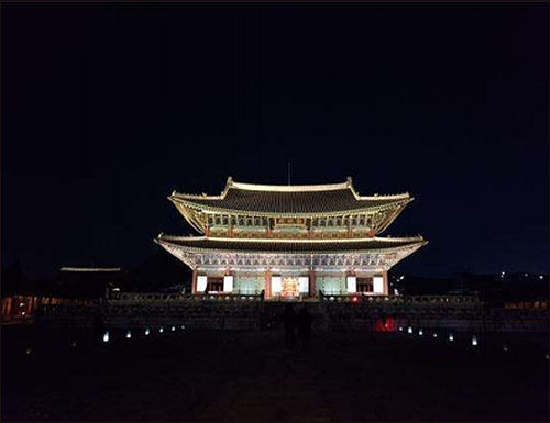 경복궁 근정전 야간 전경