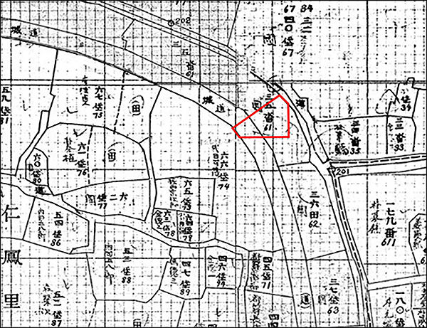 일제강점기 지적도(1913년)