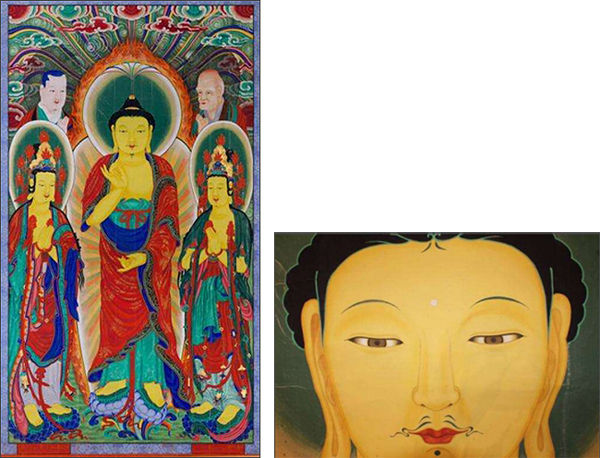 서울 진관사 소장 괘불도 및 괘불함과 본존 상호와 명암 표현