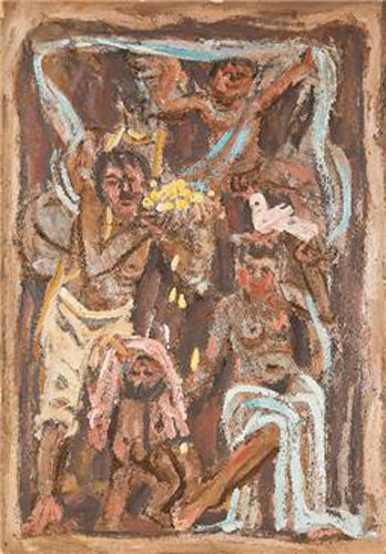 이중섭, , oil on paper, 41.2×28.8cm(6), 1954, 추정가 별도문의