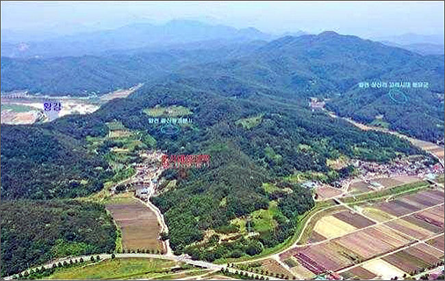 합천 중산동고분Ⅰ 원경 및 주변유적