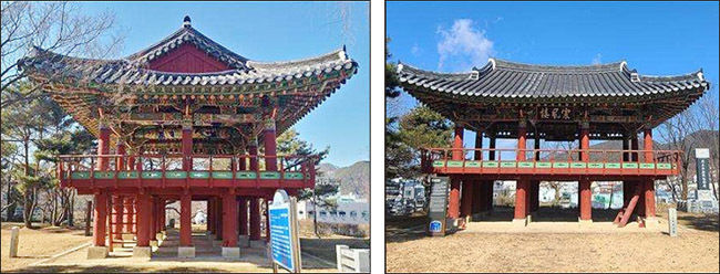 무주 한풍루 옆면(왼쪽), 무주 한풍루 뒷면