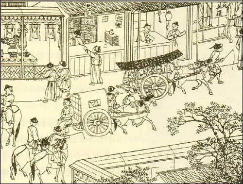 중국의 수레 연암이 연경에서 본 수레의 모습. 연암은 이 수레들을 조선에서 적극적으로 써야 한다고 했다. ⓒ 그린비
