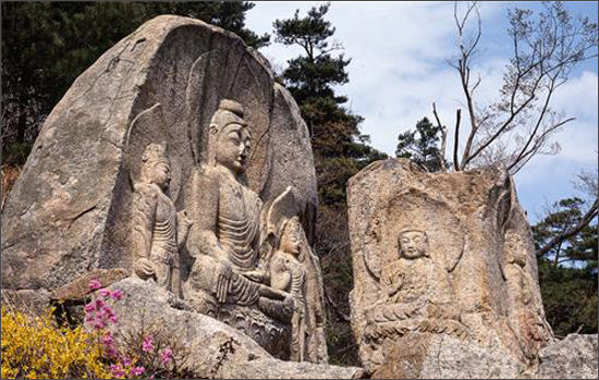 경주 남산 칠불암 마애불상군(안장헌, 1995)