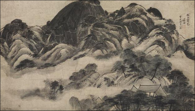 정선 필 인왕제색도, 국보 제216호, 크기: 138×79.4cm