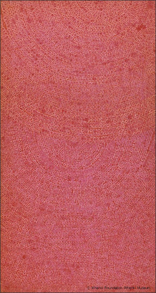 김환기, <1-Ⅶ-71 #207>, oil on cotton, 170×91.5cm, 1971