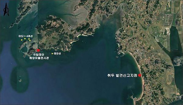 장식기와가 발굴된 지점