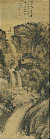 고서화 – 내연산 삼용추도(겸재 정선 작품 – 삼성미술관 소장)
