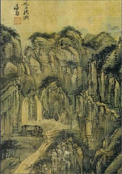 고서화 – 내연산 삼용추도 (겸재 정선 작품 – 국립중앙박물관 소장)