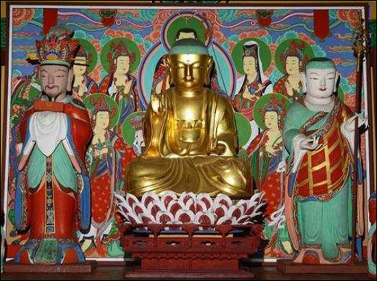광주 덕림사 목조지장보살삼존상