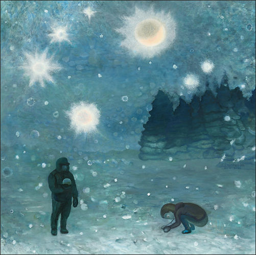 임춘희 <눈>, 캔버스에 유화, 80.3×80cm