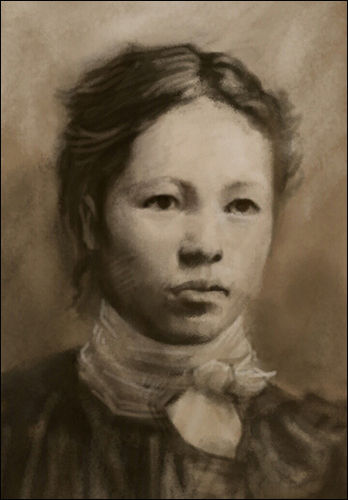 모바일 아티스트 장홍탁씨가 그린 김란사 애국지사 (제공: 서울교육박물관)