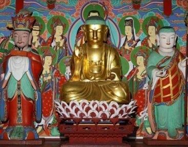 보물 <광주 덕림사 목조지장보살삼존상.